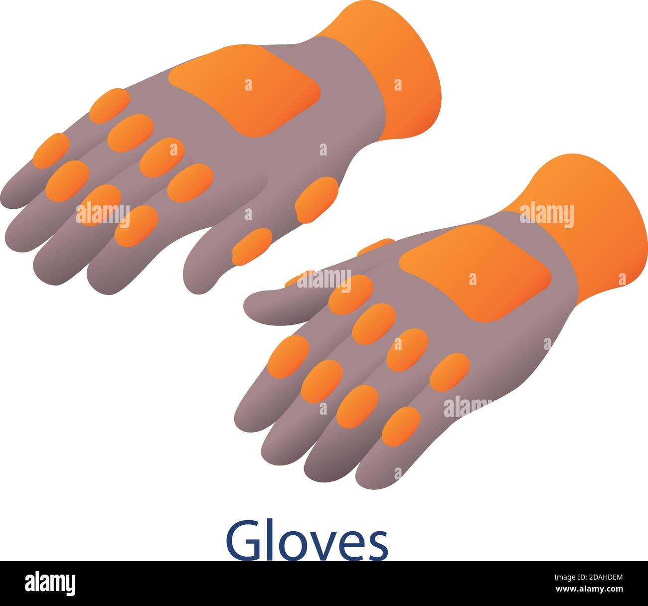 American football gloves icon. Isometric of american football gloves