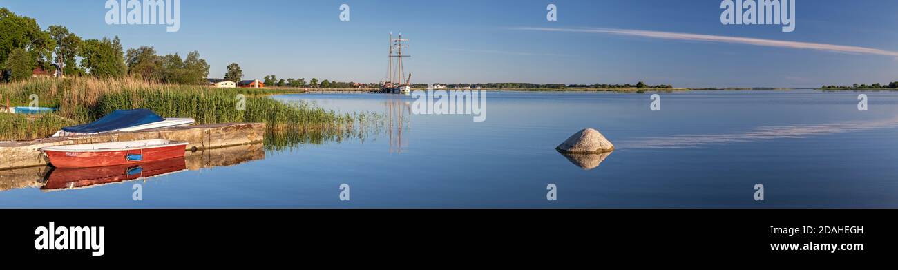 geography / travel, Germany, Mecklenburg-West Pomerania, Neppermin, boats on the Szczecin Lagoon, Nepp, Additional-Rights-Clearance-Info-Not-Available Stock Photo