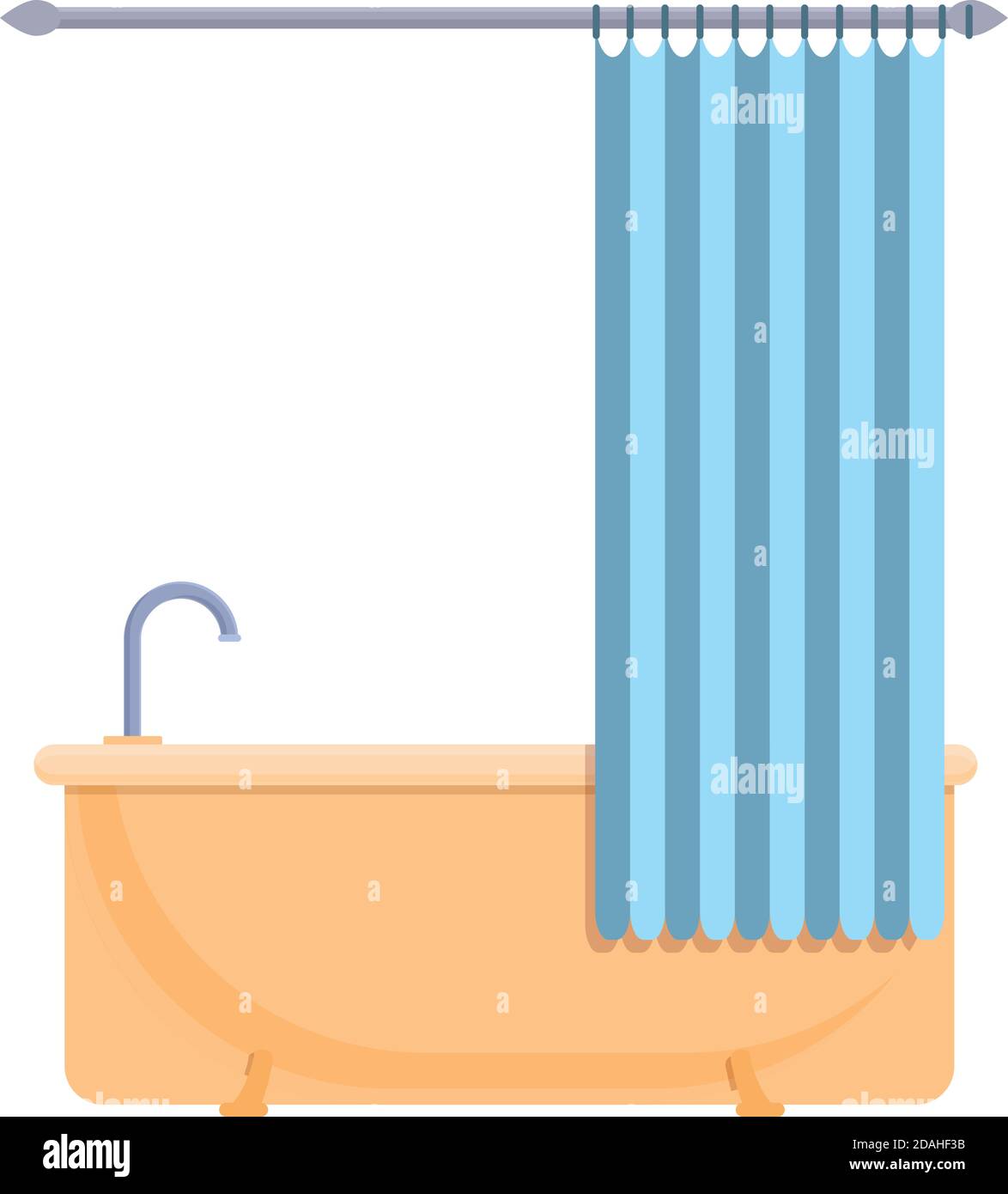 Shower curtain hygiene icon. Cartoon of shower curtain hygiene vector icon  for web design isolated on white background Stock Vector Image & Art - Alamy