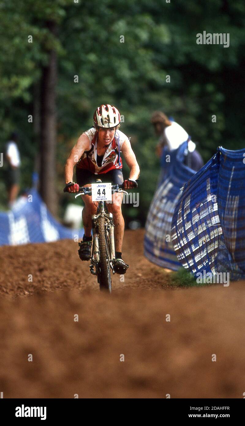 Mountain Bike Nationals 1995, Olympic trials in Helen USA Stock