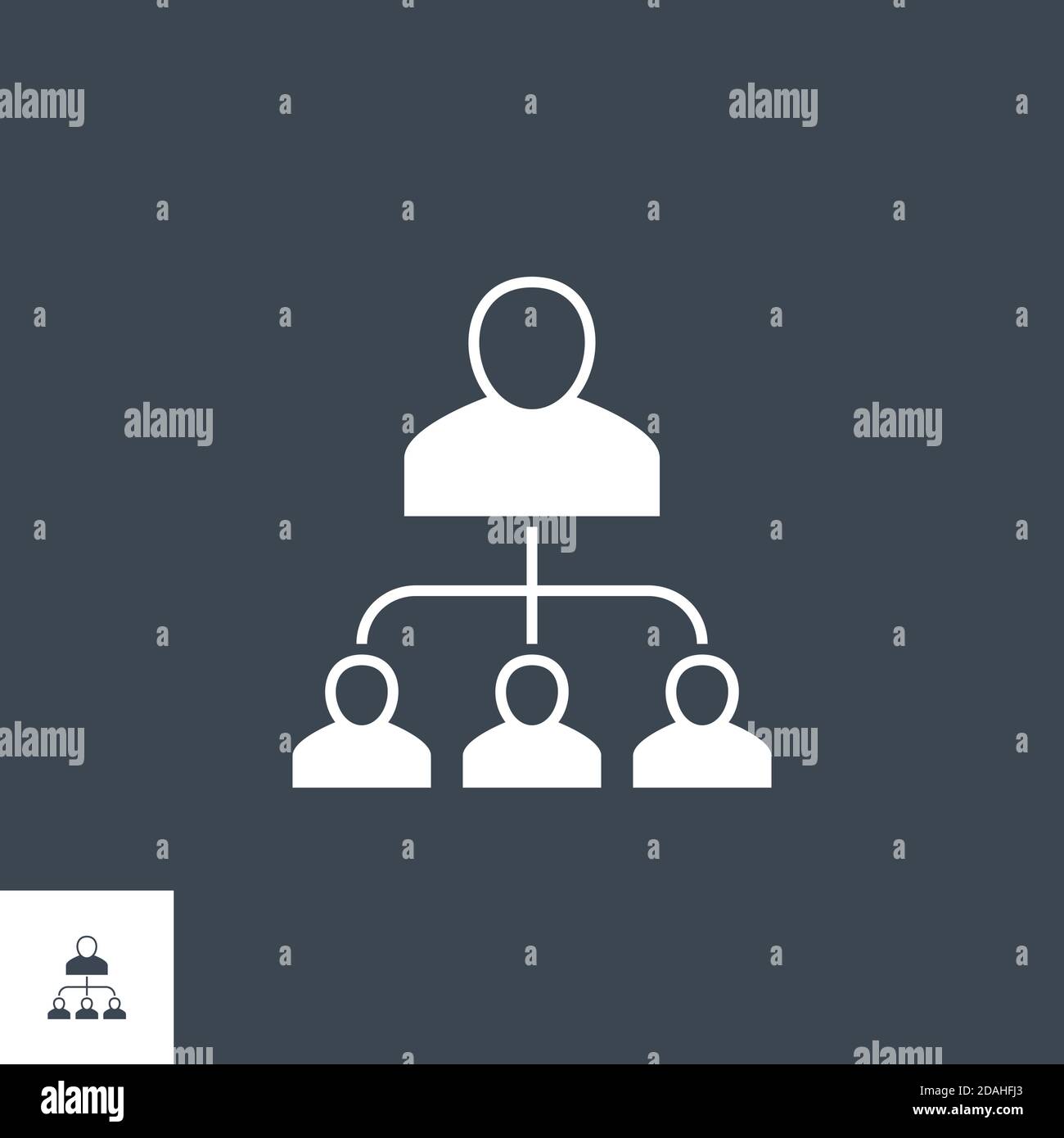 Organization Flat related vector glyph icon. Stock Vector