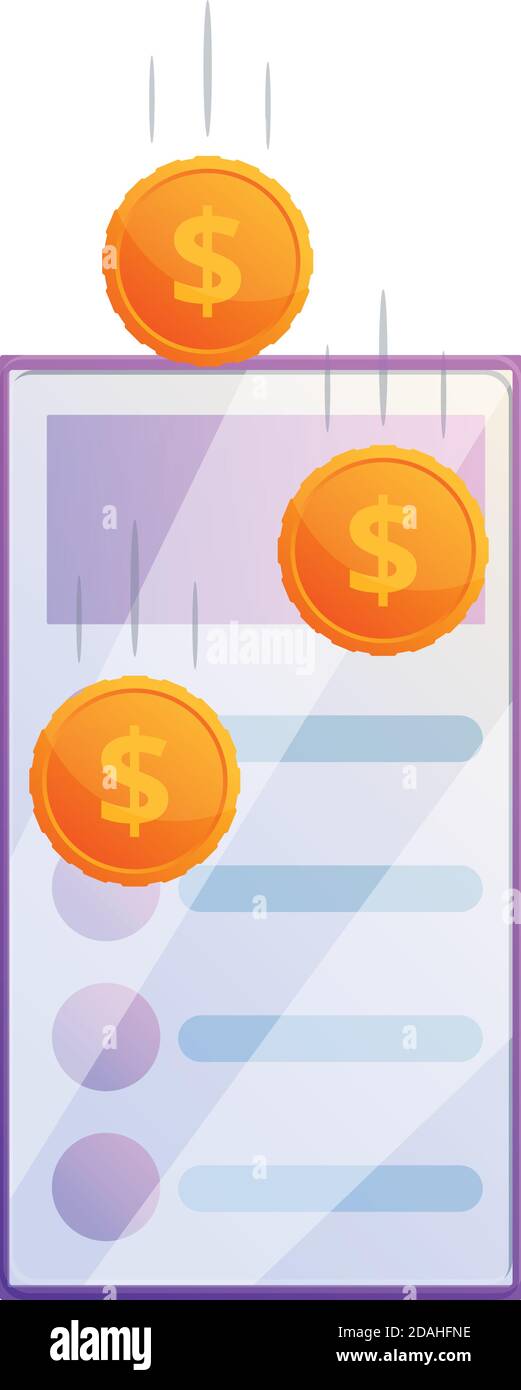 Data monetization icon. Cartoon of data monetization vector icon for web design isolated on white background Stock Vector