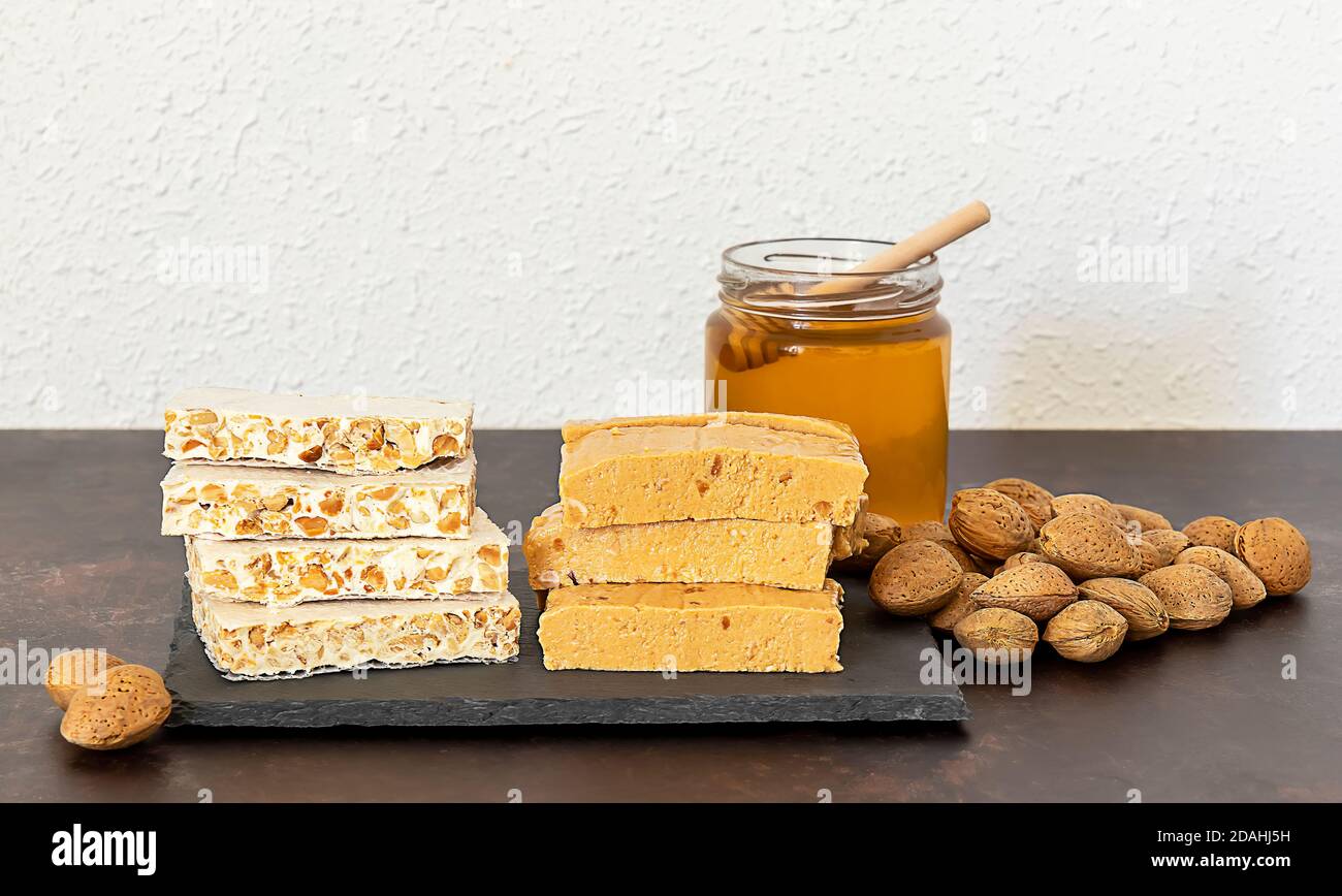 Traditional Spanish Turron Stock Photo