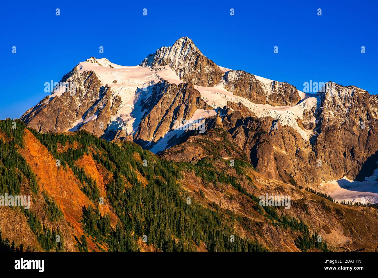 Mt Shuksan in the Cascade range, North Cascades National Park, in County, Washington