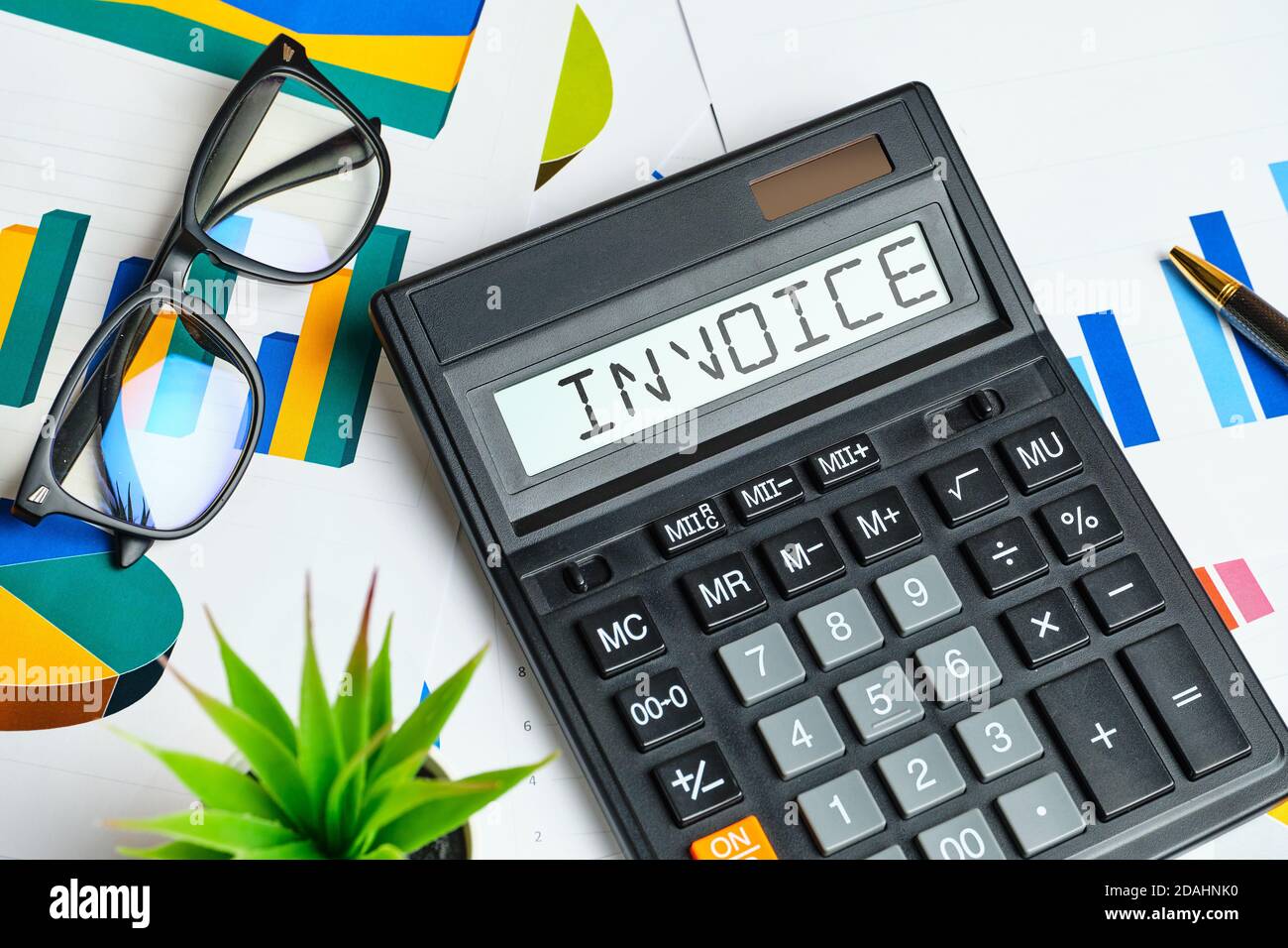 The concept of calculation invoice for customer Stock Photo - Alamy