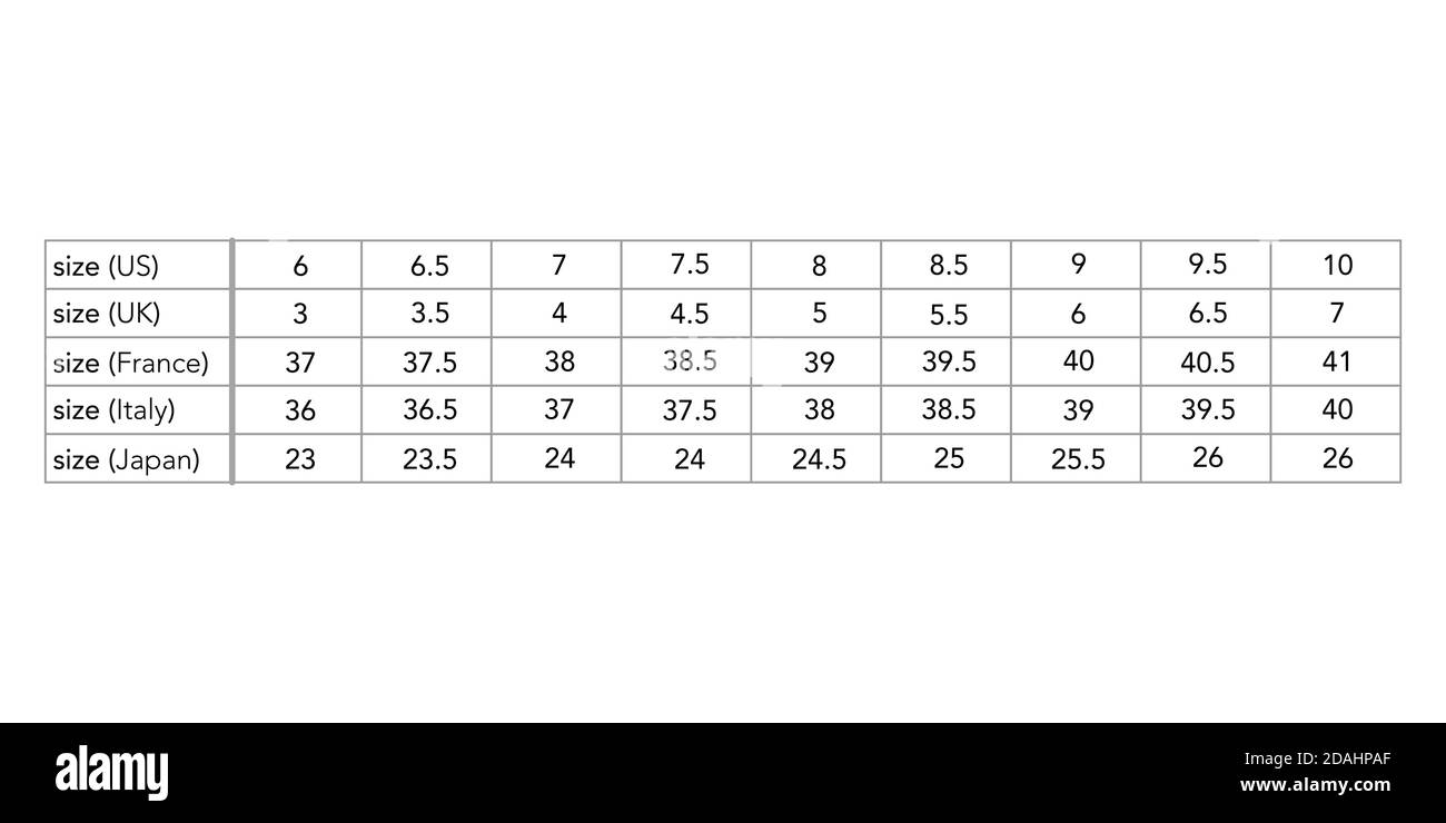 shoe size to france 