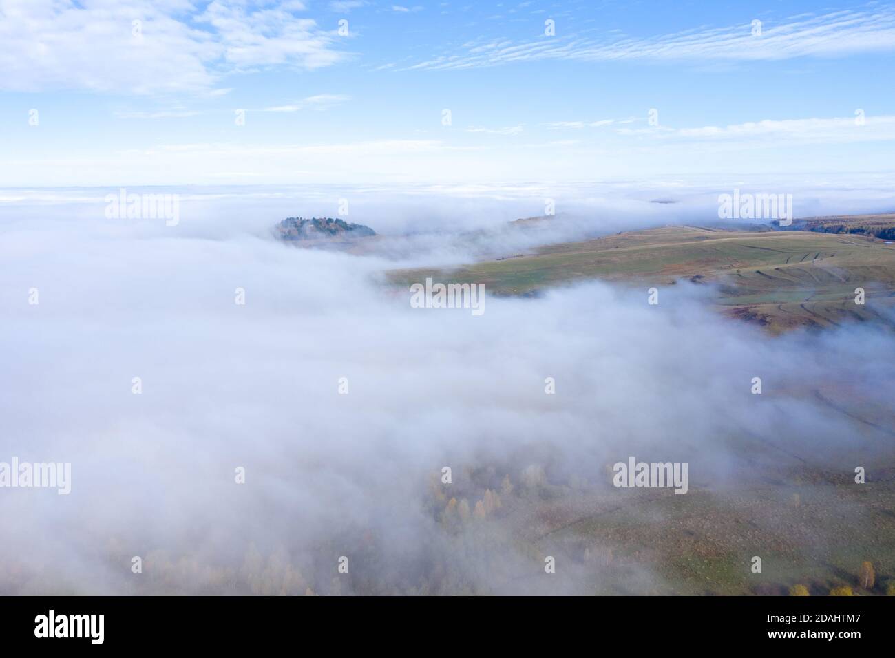Drone flight above clouds hi-res stock photography and images - Alamy