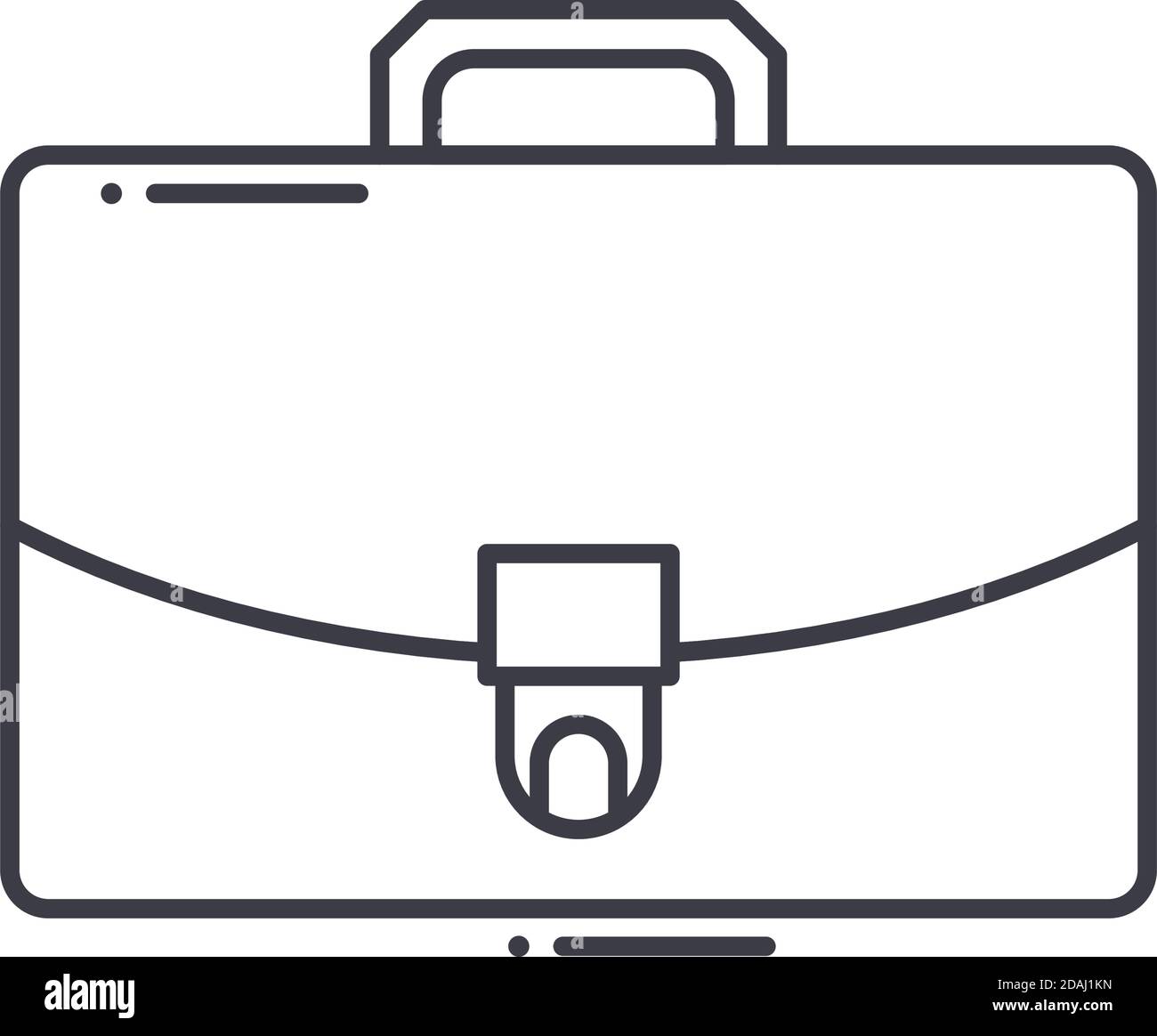 Brieface icon, linear isolated illustration, thin line vector, web ...