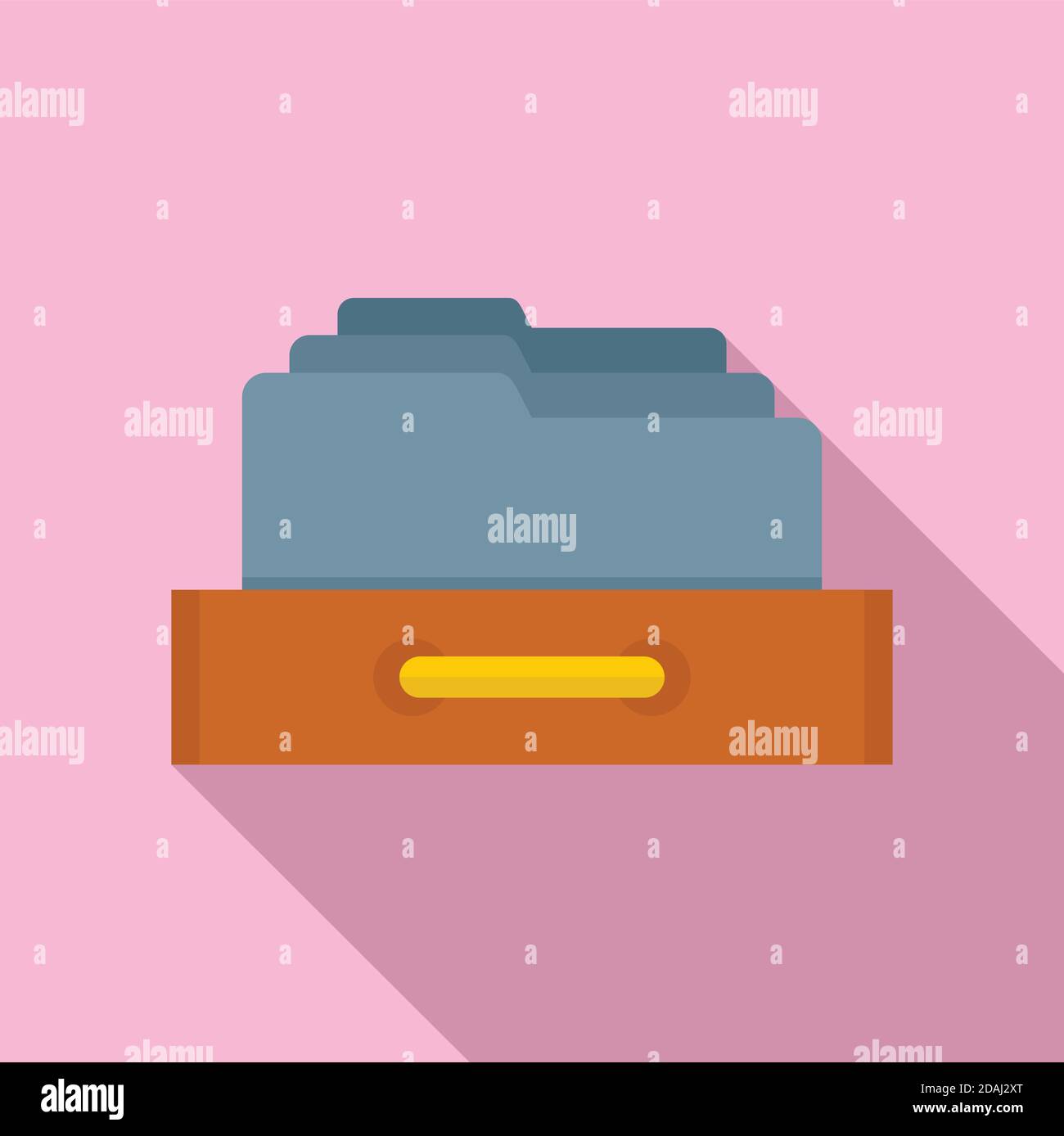 Storage office folders icon, flat style Stock Vector Image & Art - Alamy