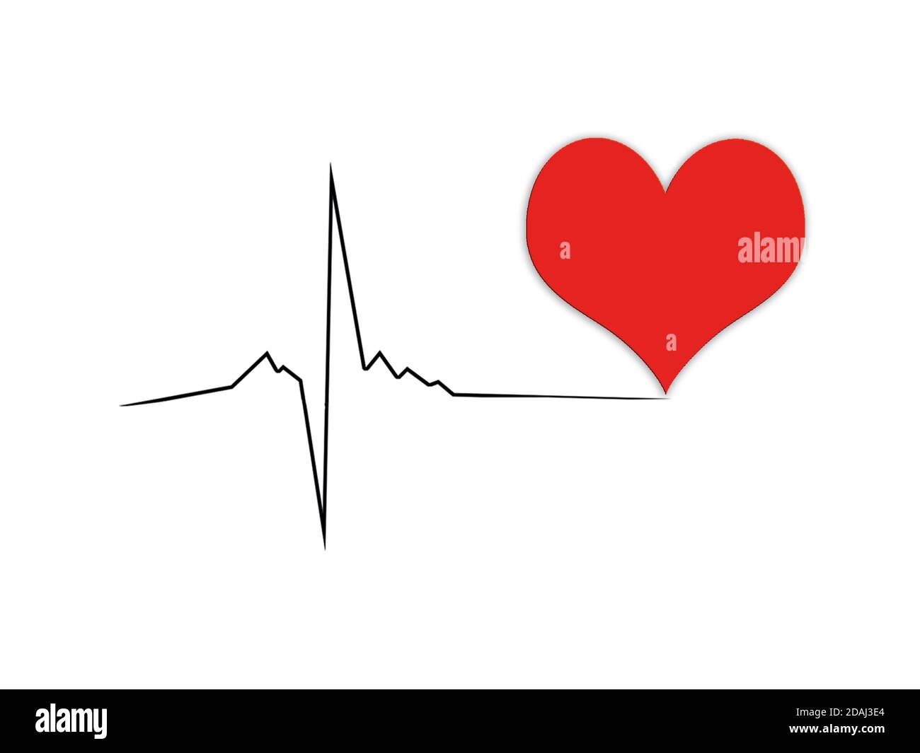 Heart rate Icon Vector isolated white background Stock Photo - Alamy