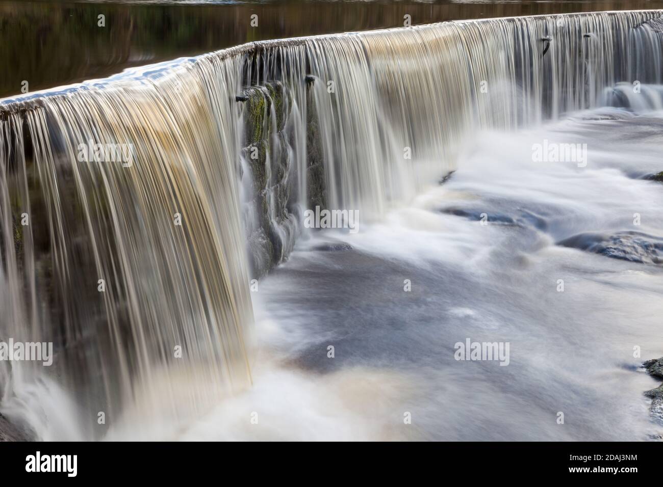 Bridge End Mill Weir, a historic watermill in Settle, North Yorkshire