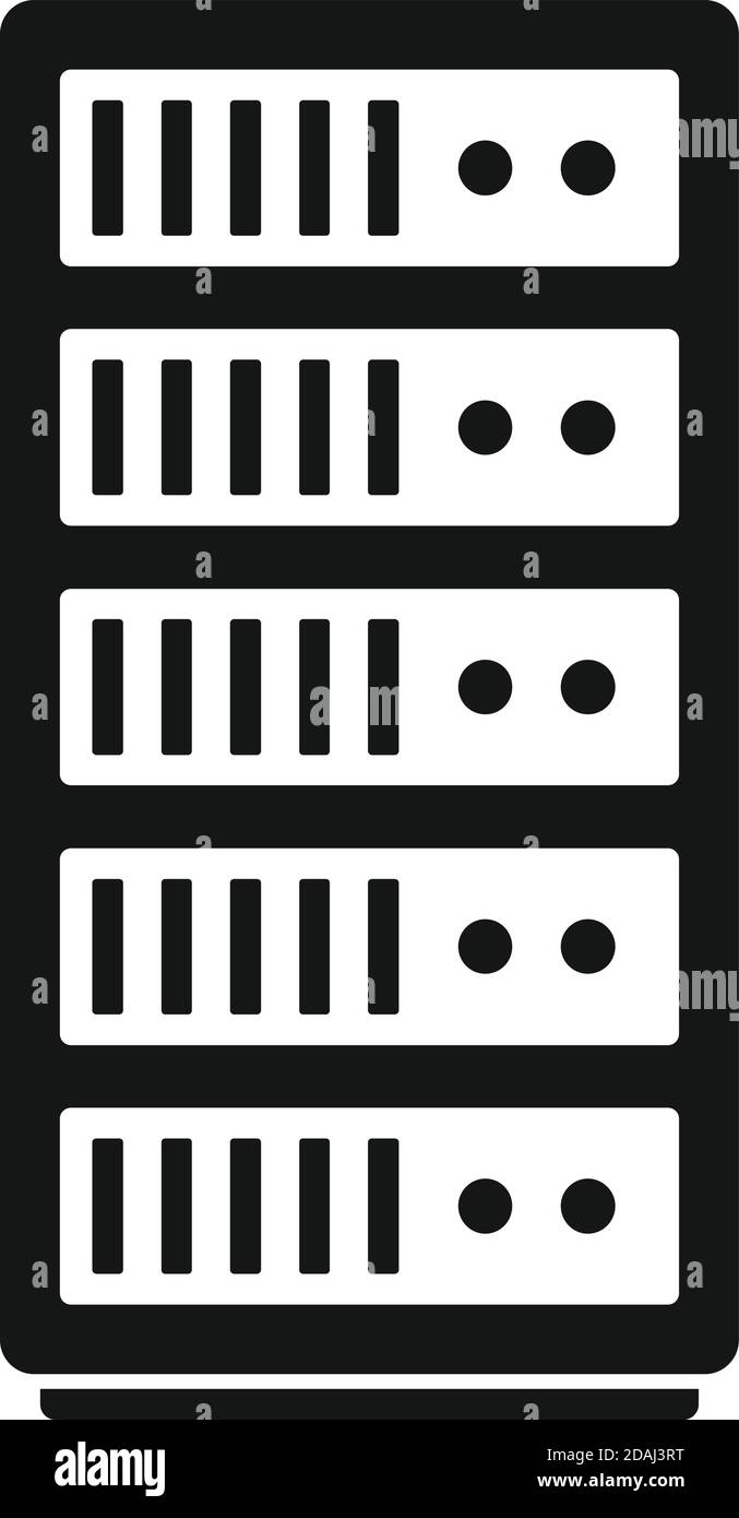 Storage data cloud server icon, simple style Stock Vector Image & Art ...