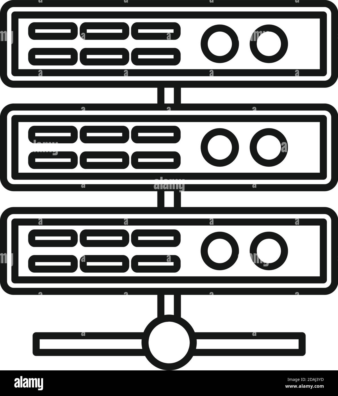 Storage data server icon, outline style Stock Vector Image & Art - Alamy