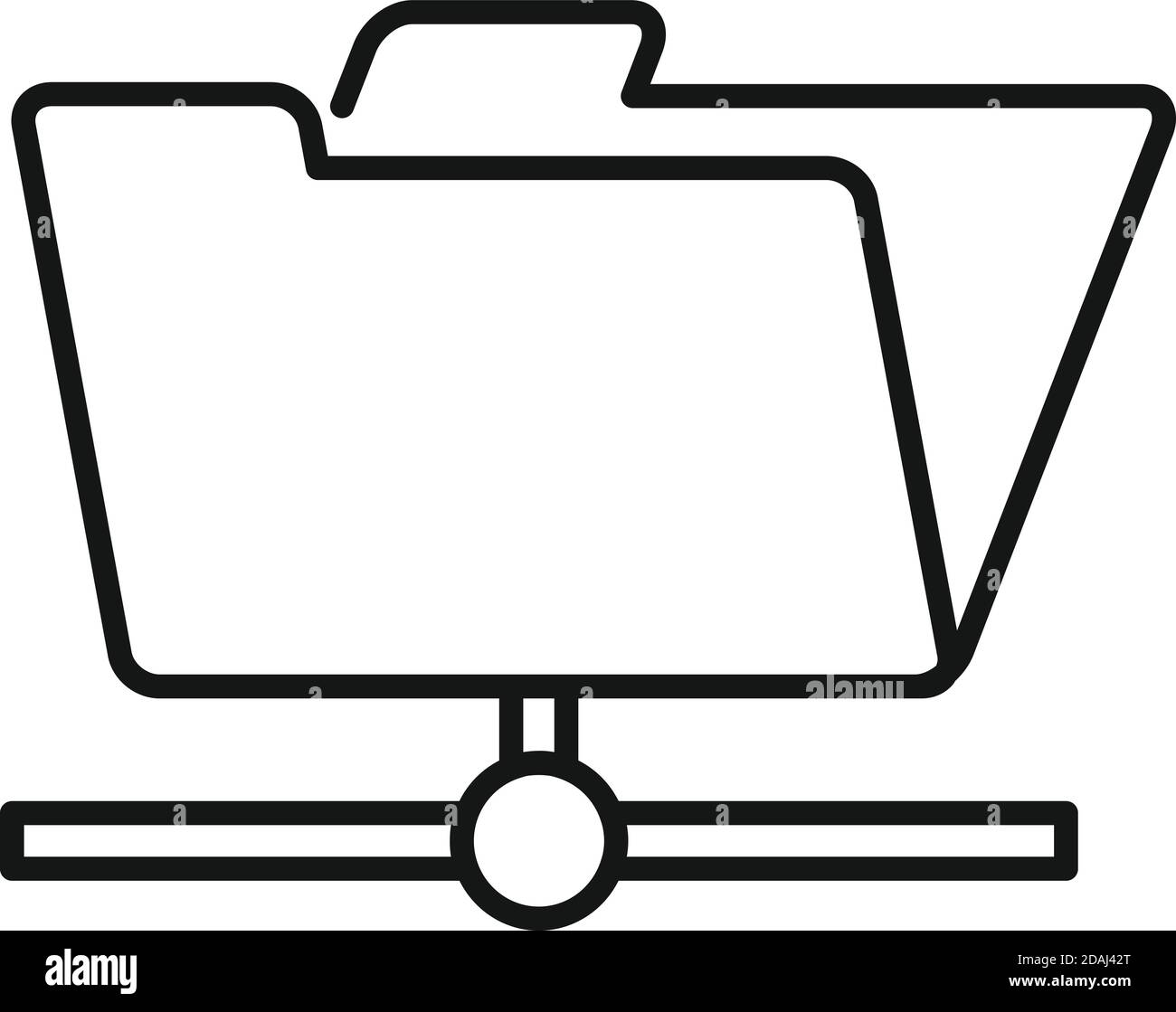 Storage file folder icon, outline style Stock Vector Image & Art - Alamy