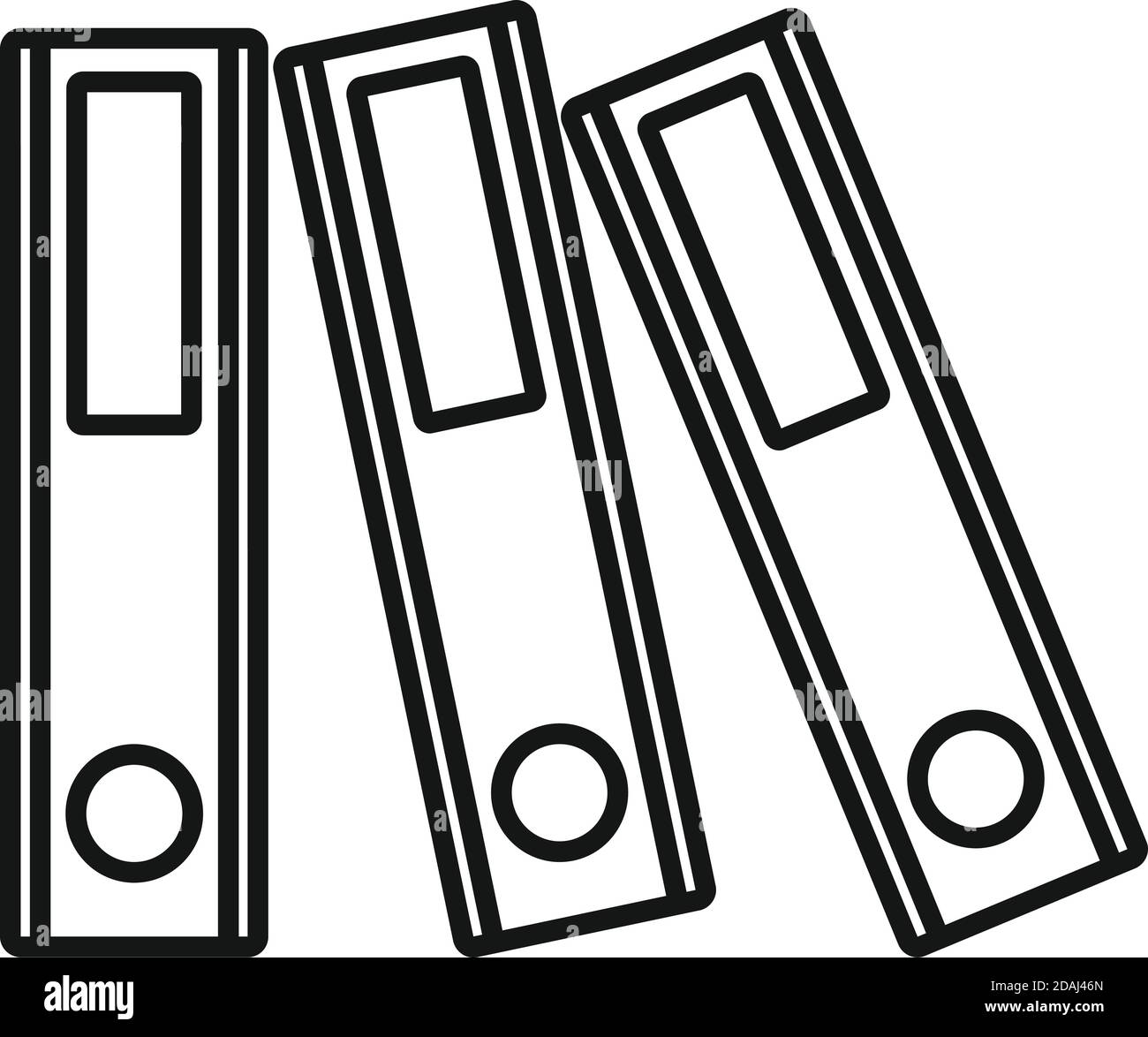 Storage document folder icon, outline style Stock Vector Image & Art ...