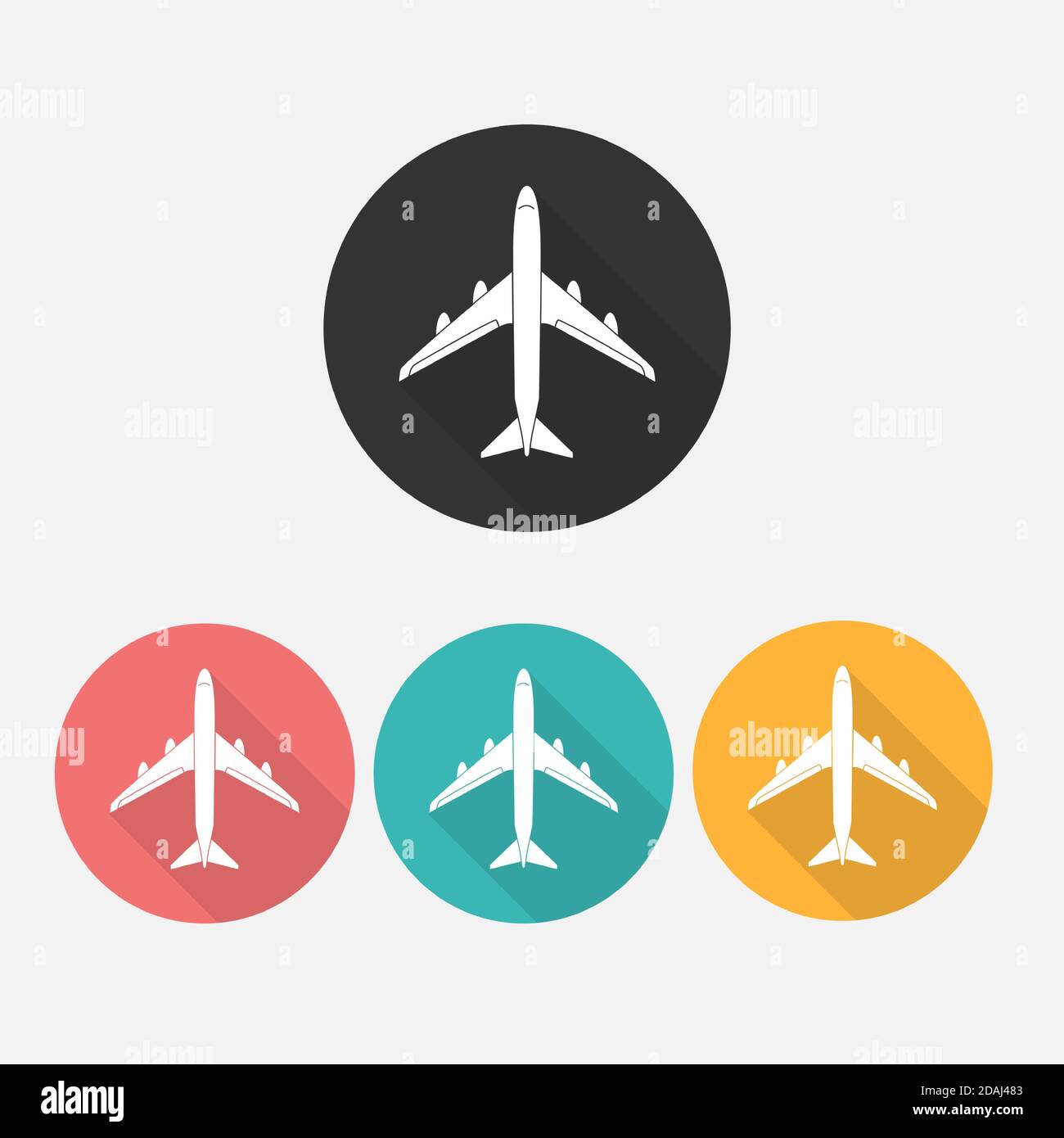 Airplane flat background Stock Vector Images - Alamy