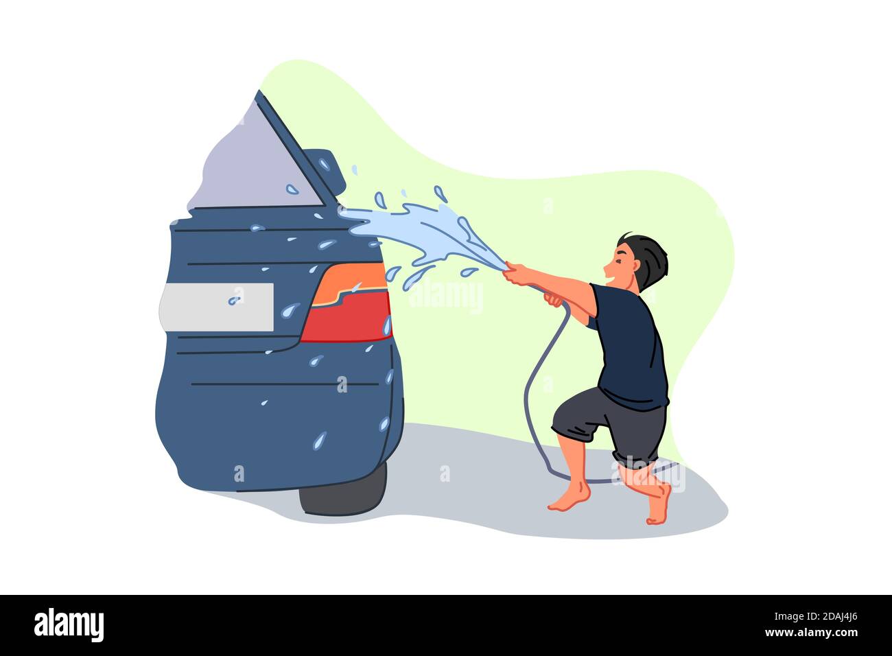 Car wash service, earning pocket money, parent helper, child labour