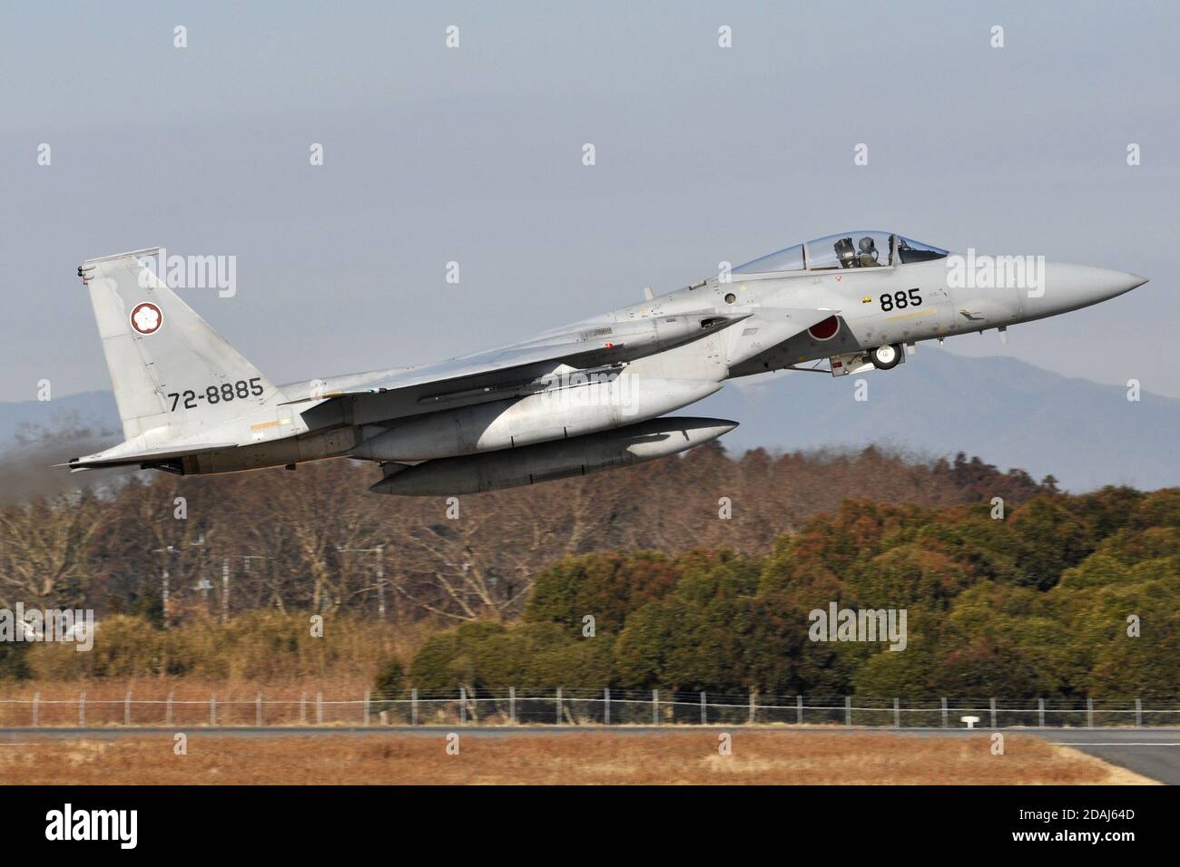 McDONNELL-DOUGLAS F-15J EAGLE OF THE 305 SQUADRON JAPANESE AIR SELF-DEFENSE FORCE (JASDF). Stock Photo