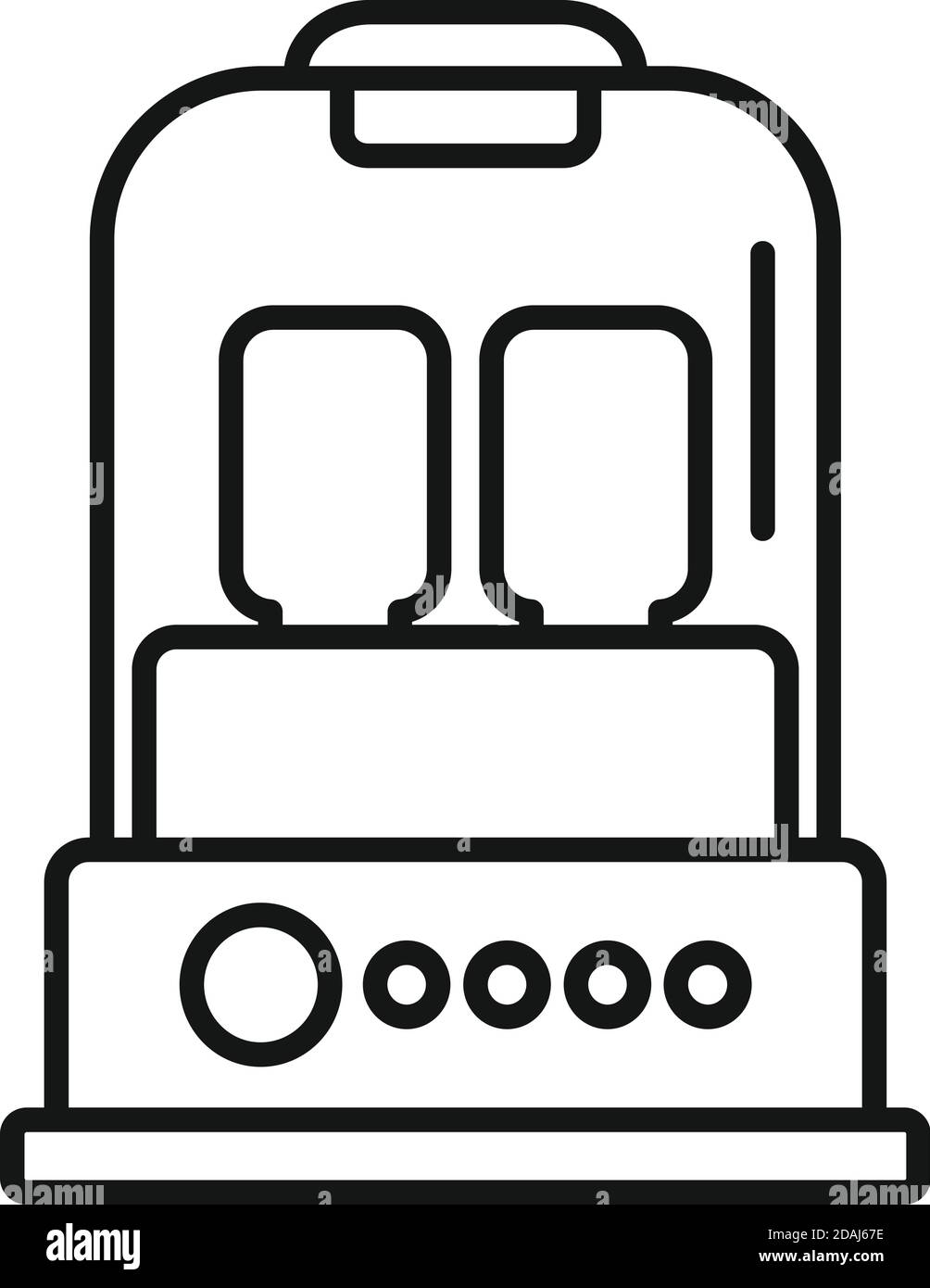 Milk bottle sterilizer device icon, outline style Stock Vector Image & Art Alamy