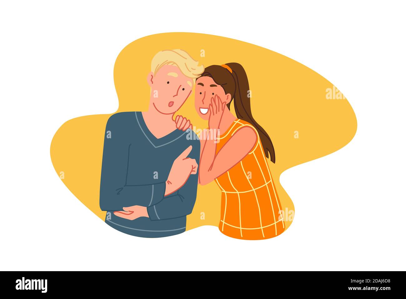 Rumors spread gossiping concept Stock Vector Image Art Alamy