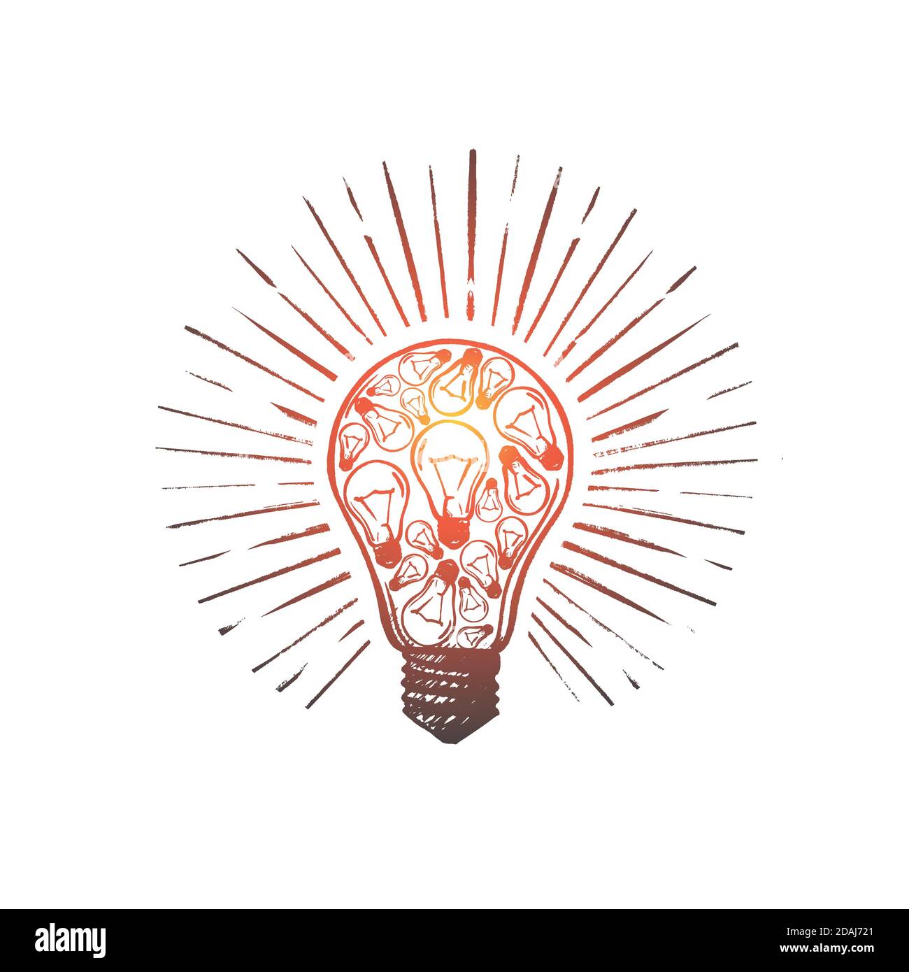 Brainstorm Concept Hand Drawn Isolated Vector Stock Vector Image Art Alamy