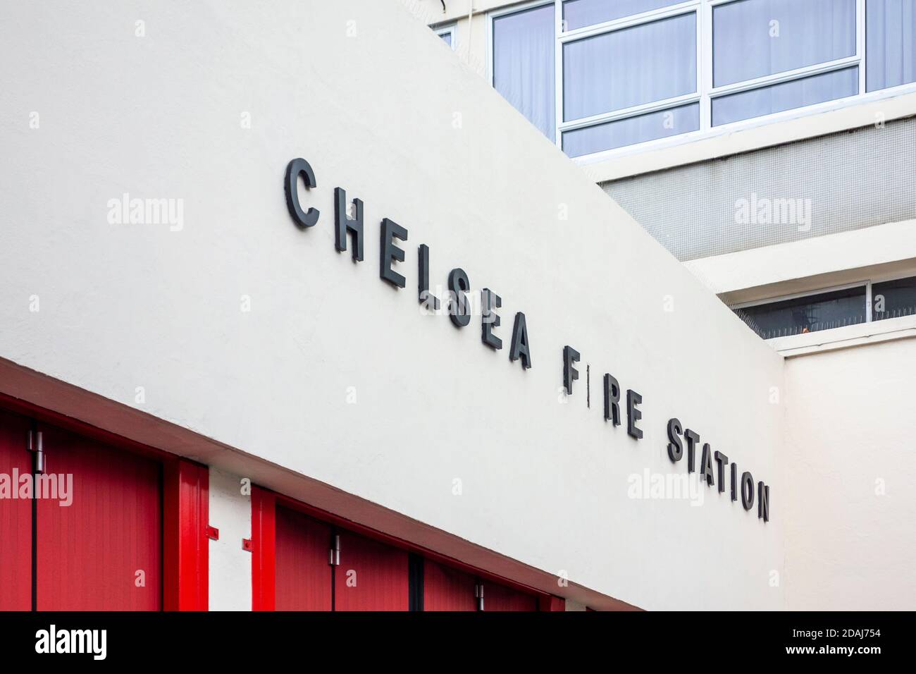 Chelsea Fire Station, Kings Road, London, UK Stock Photo