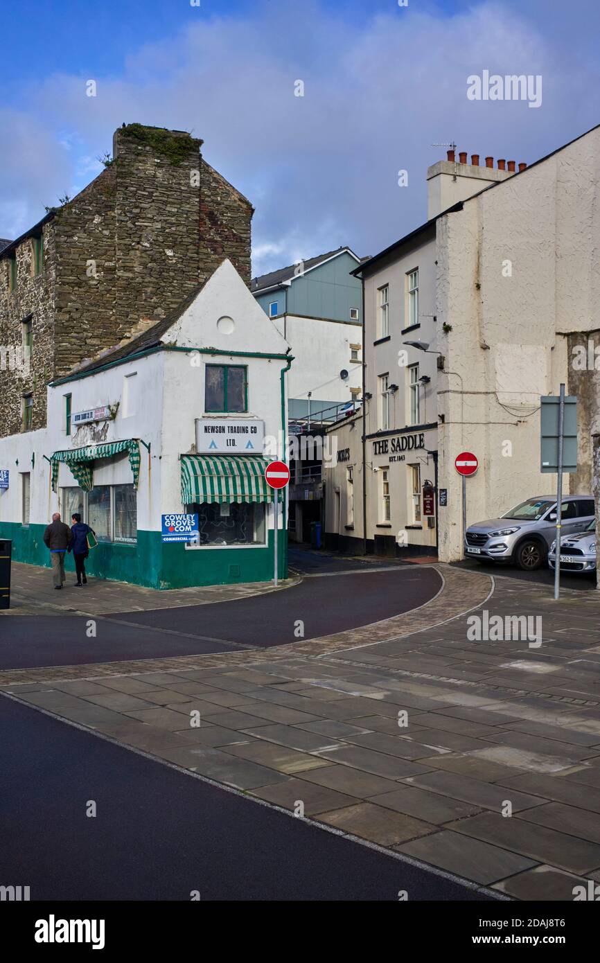The Saddle public house on North Quay, Douglas, Isle of Man Stock Photo