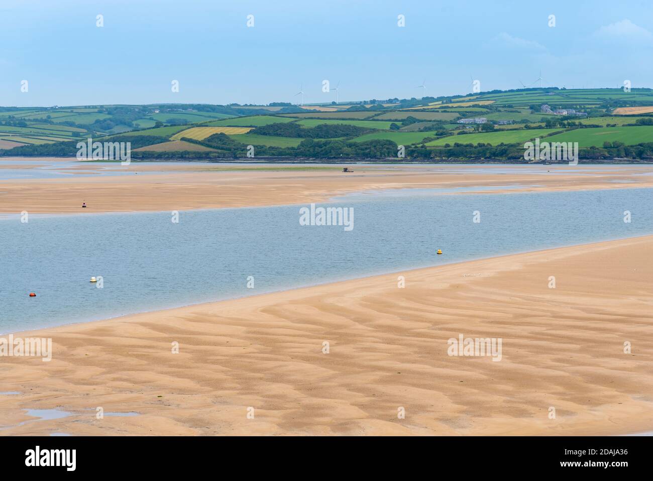 River Camel estuary, Padstow, Cornwall, UK Stock Photo