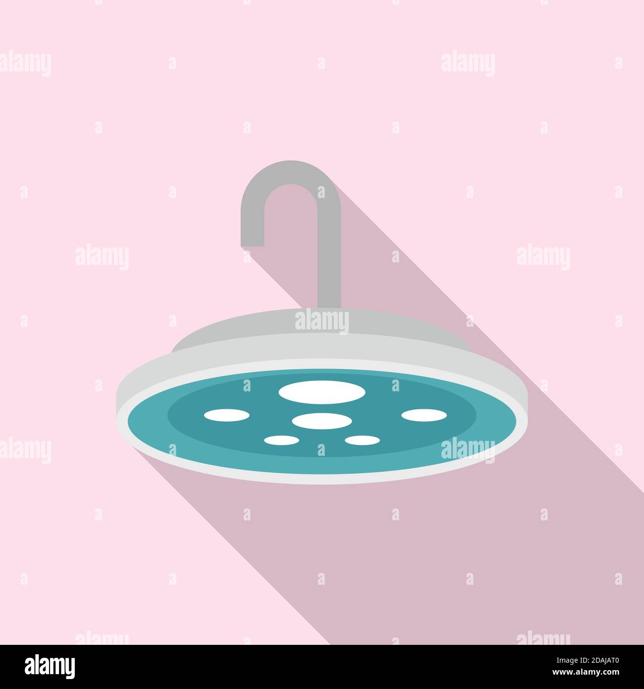 Doctor surgical light icon, flat style Stock Vector
