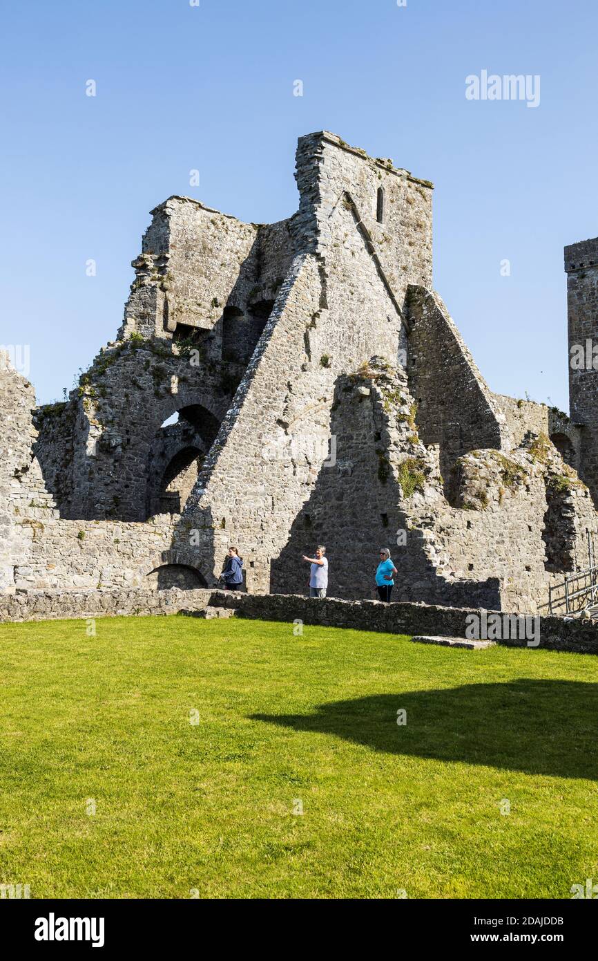 Kells Priory ruins of a fortified Agustine monastary in County Kilkenny, Ireland Stock Photo
