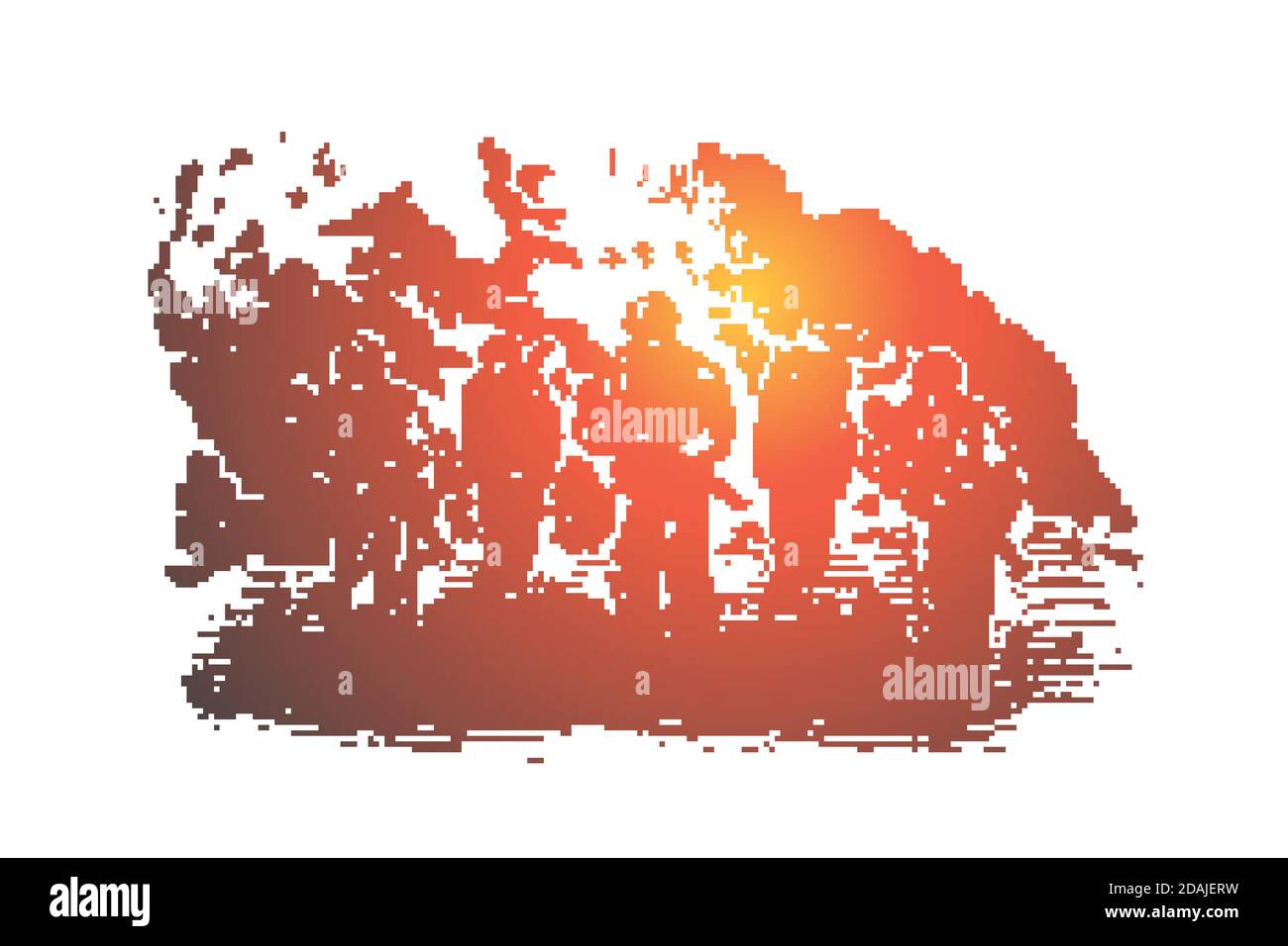 War concept. Hand drawn isolated vector. Stock Vector