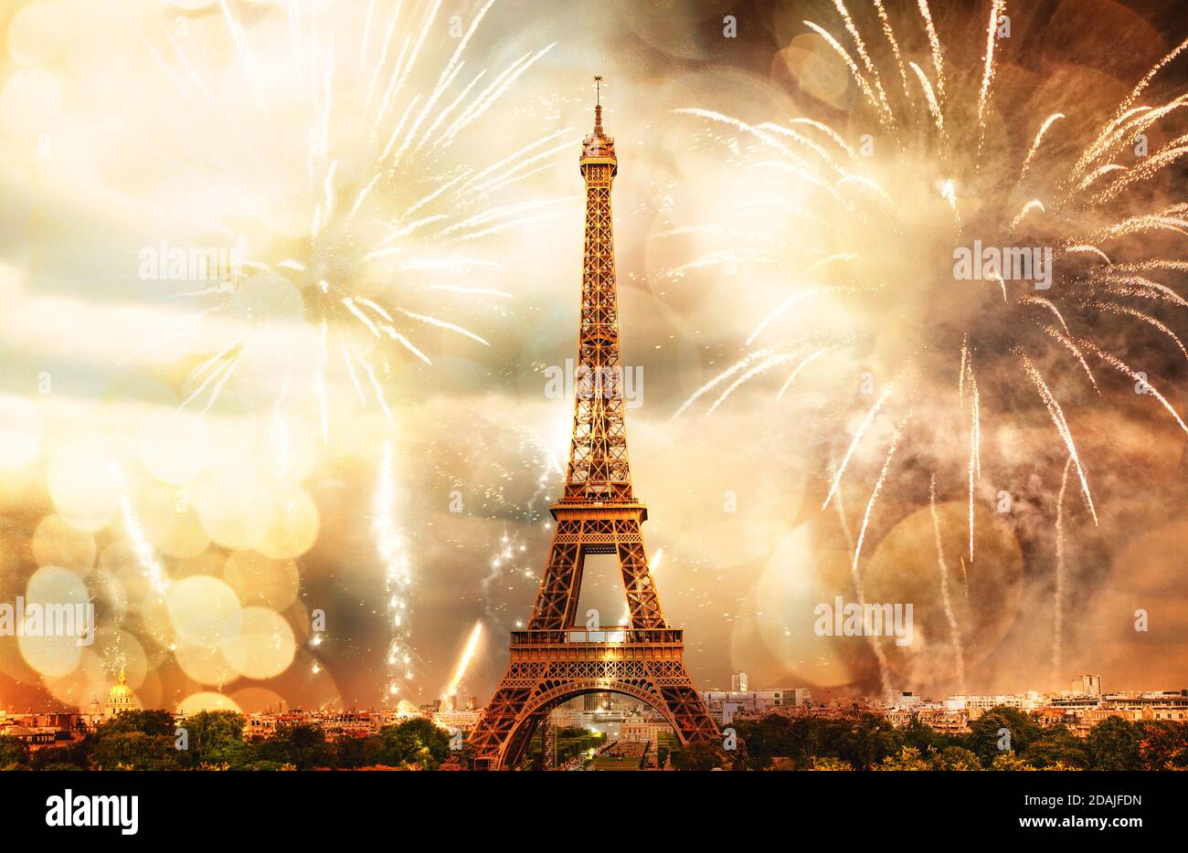 Eiffel tower firework tower hires stock photography and images Alamy