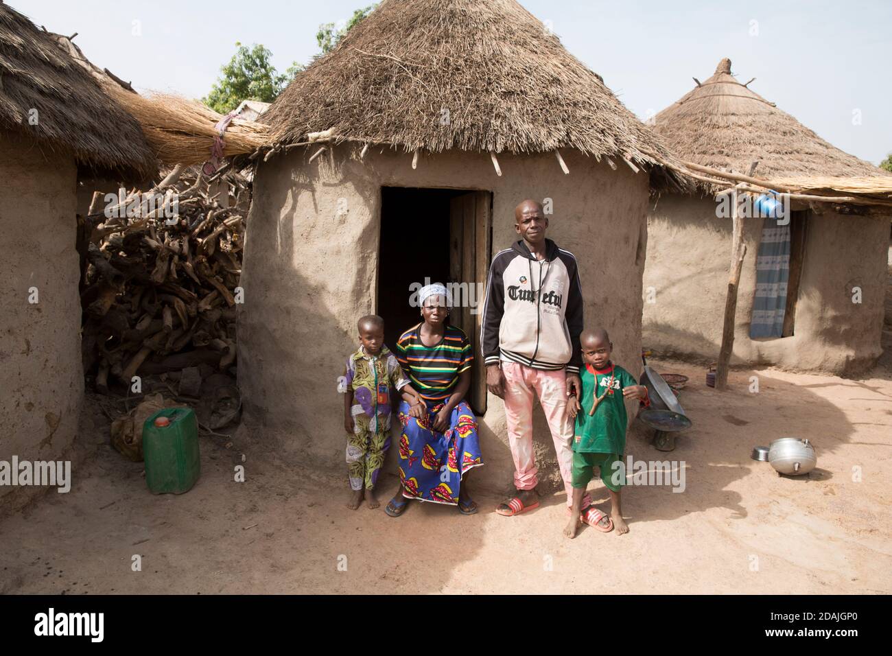 Tanga village, Selingue region, Mali, 27th April 2015; Mamadou Camara, 42,  is a farmer. As a 12 year old boy he lived with his family at Tangakoro, by  the river before the