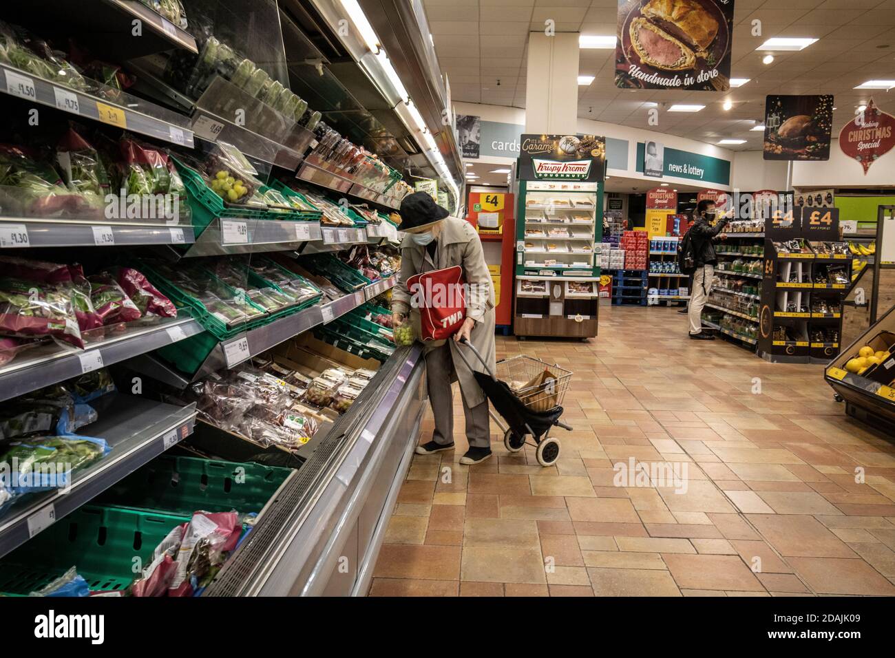Grocery shopping in Morrisons, London, England, United Kingdom Stock Photo