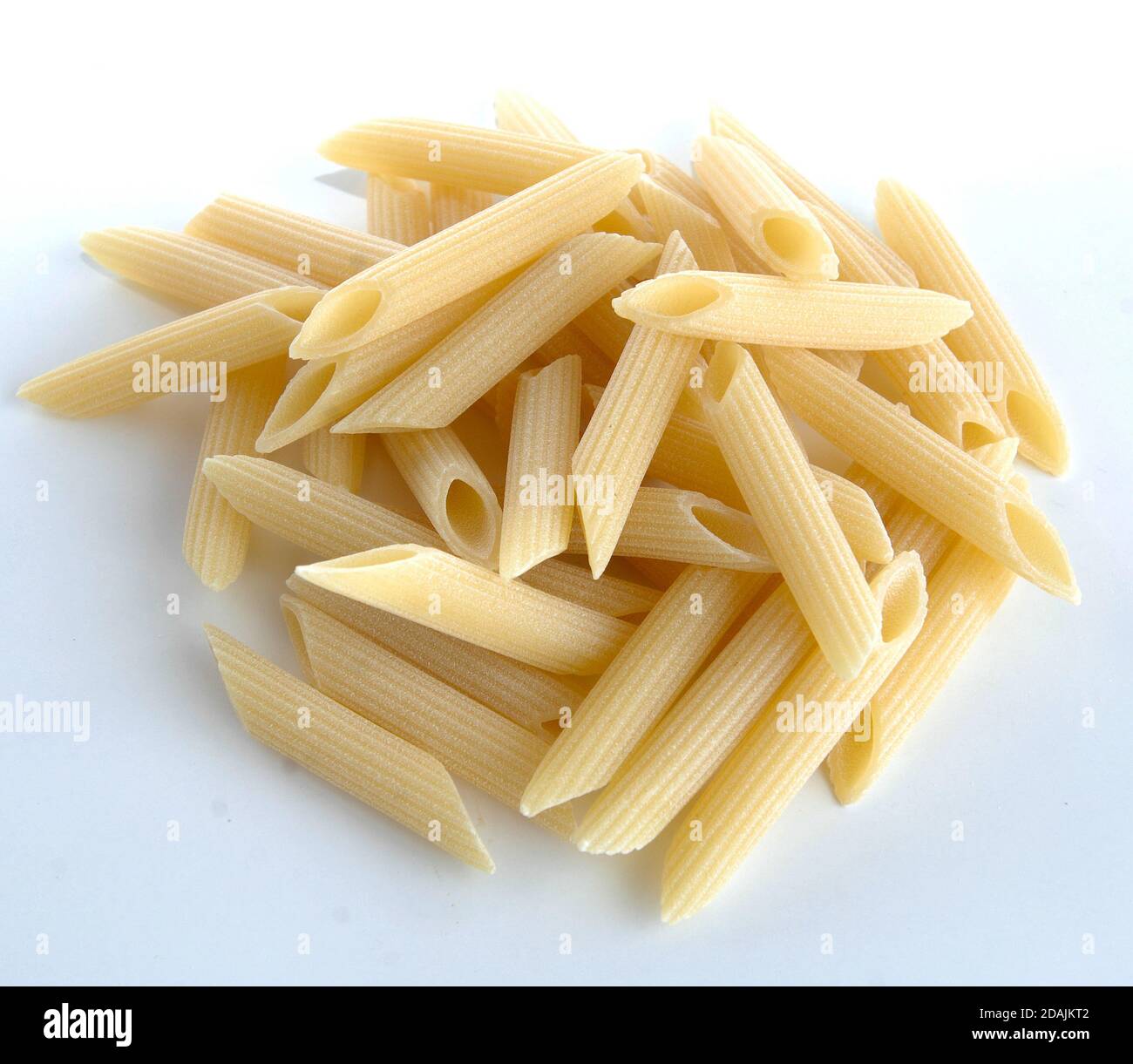 different kinds of typical italian pasta from Gragnano in Campania region  called calamarata isolated on the white background Stock Photo - Alamy