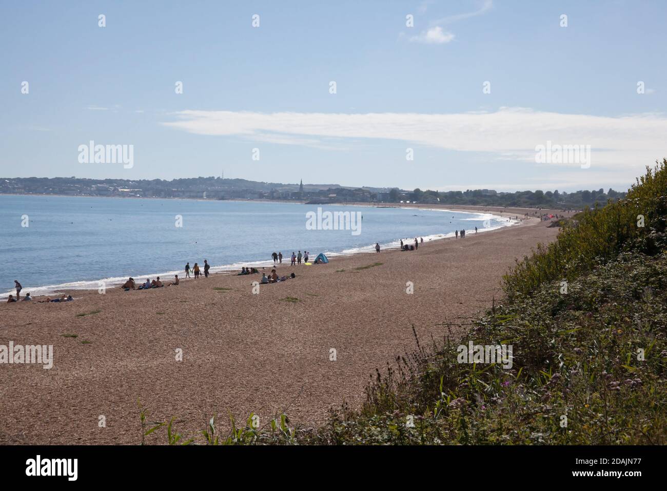 Views of Overcombe Beach near Weymouth, Dorset in the UK, taken on the 3rd of August 2020 Stock Photo