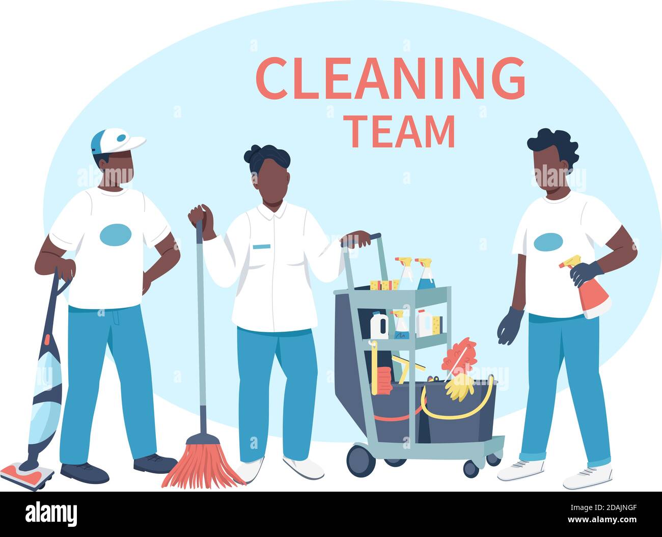 Housekeeping business characters Stock Vector