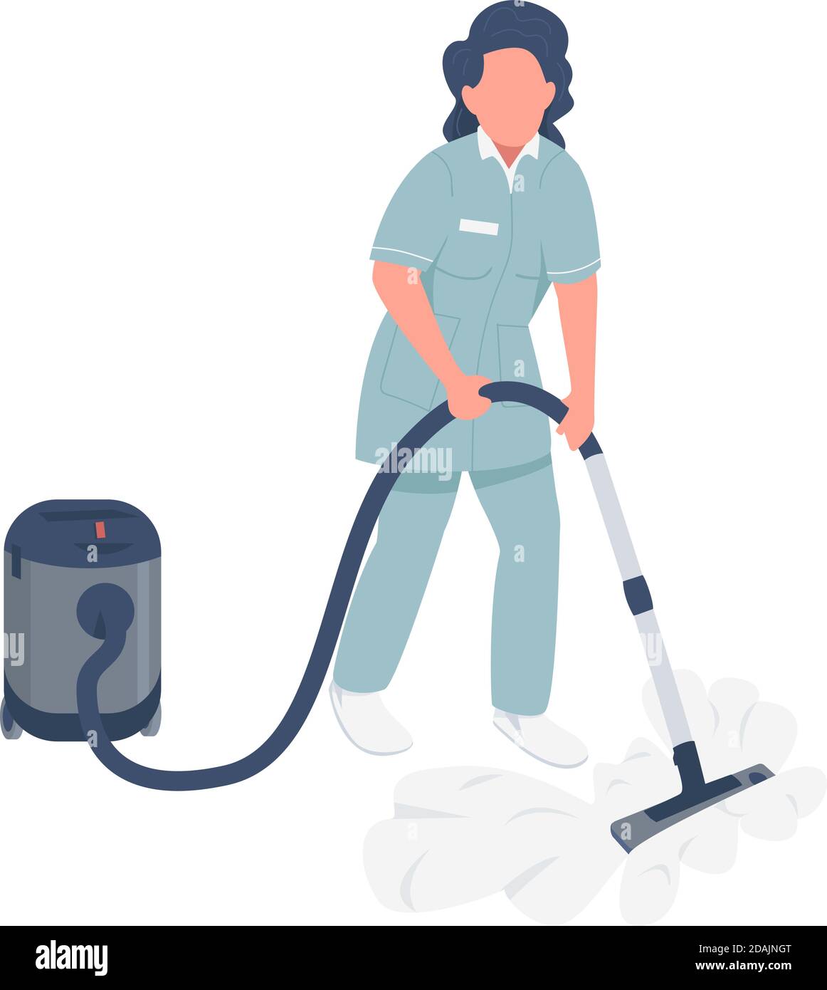 Housemaid with vacuum cleaner Stock Vector Image & Art - Alamy