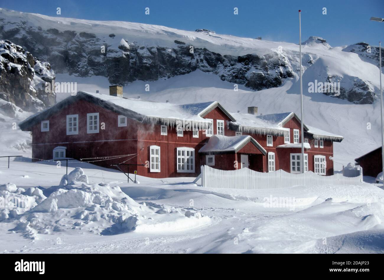 Arctic Science Station Stock Photo