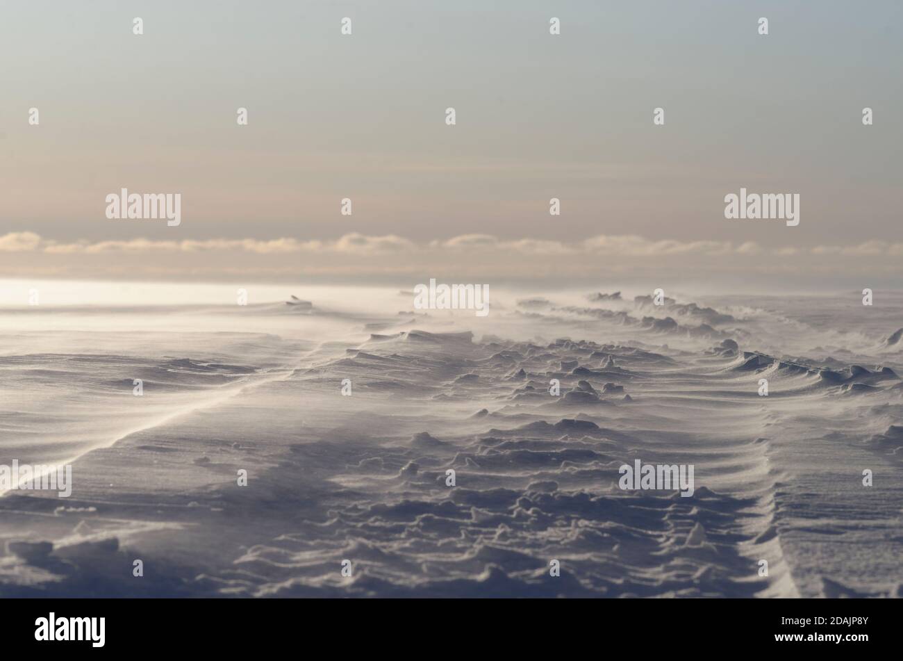 Arctic harsh landscape Stock Photo