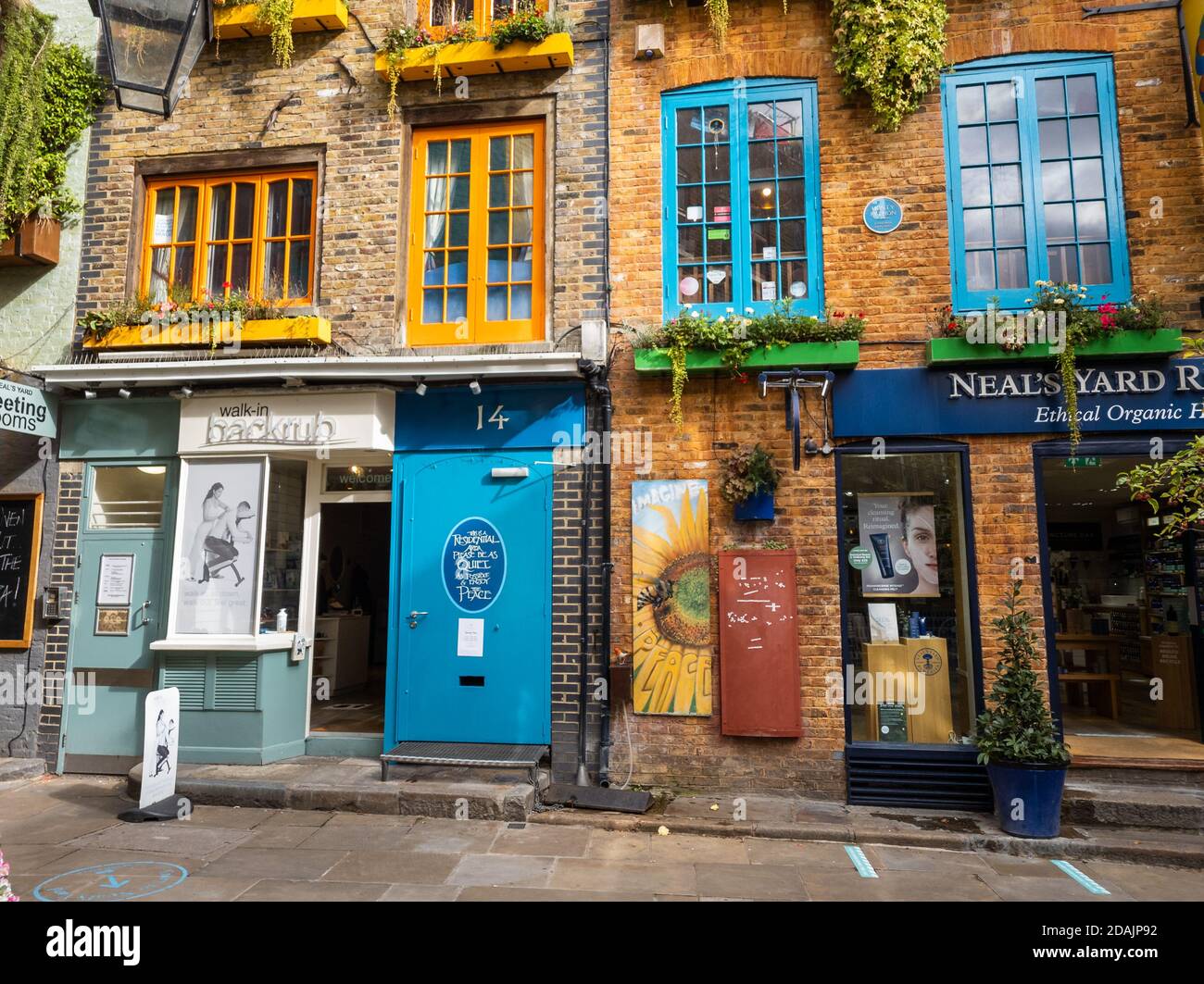 Neal's Yard, Covent Garden. London. Stock Photo