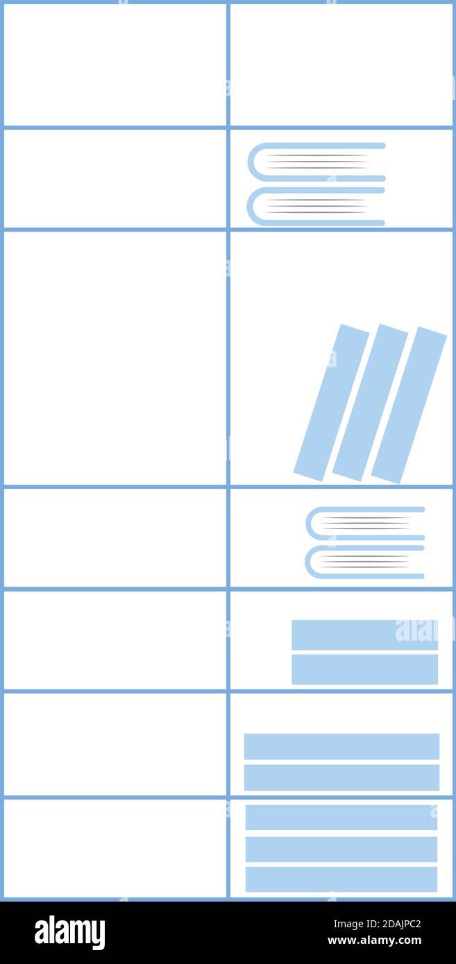 Office bookshelf flat color vector object Stock Vector