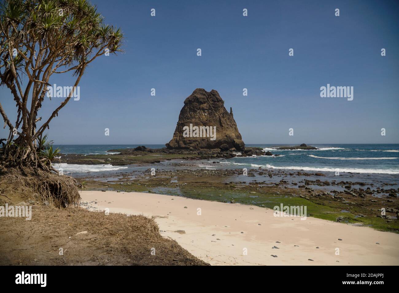 Papuma Beach Jember Indonesia Stock Photo