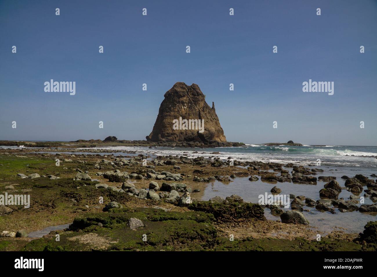 Papuma Beach Jember Indonesia Stock Photo