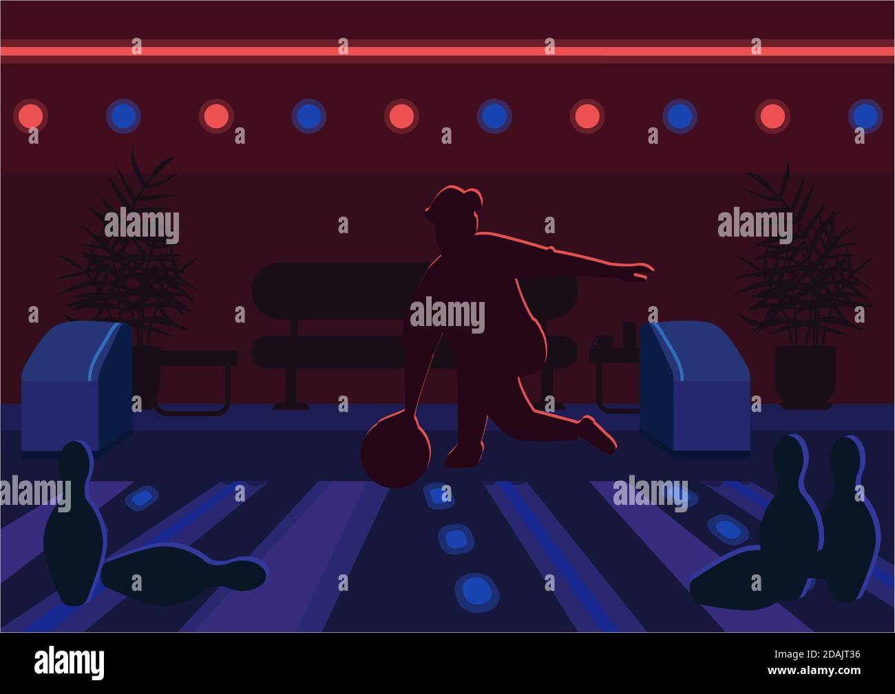 Bowling Cartoon High Resolution Stock Photography and Images - Alamy