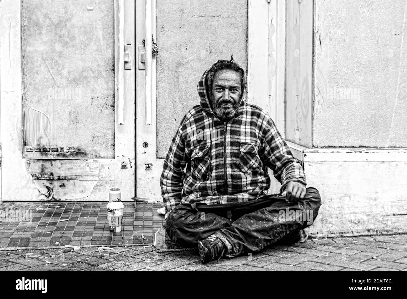 Homeless Without Color Homeless adult Black and White Stock Photos & Images - Alamy