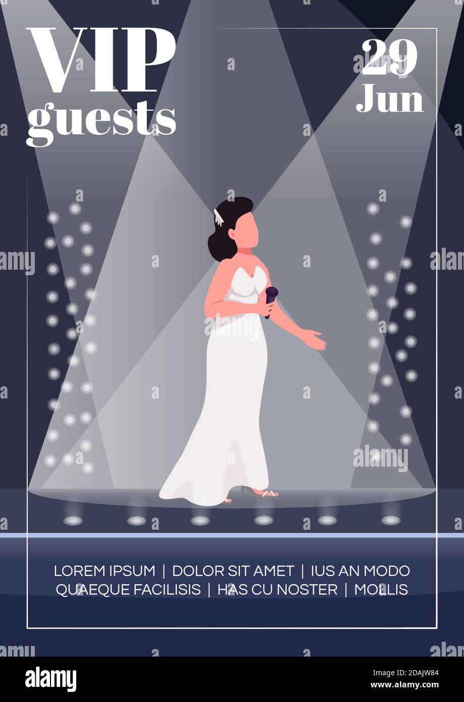 Vip guests poster flat vector template Stock Vector Image & Art Alamy
