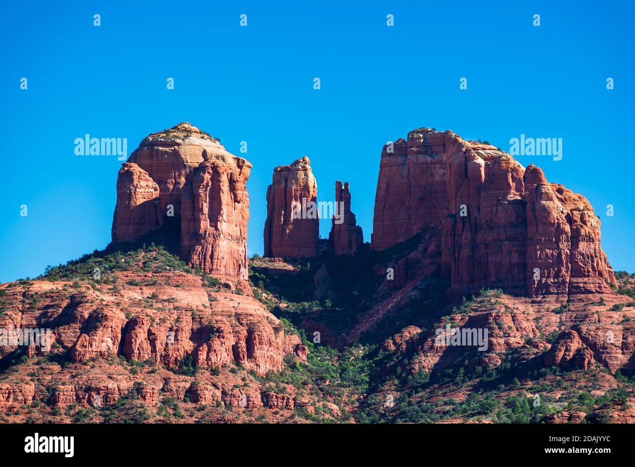 Drone view in Monument Valley Stock Photo Alamy