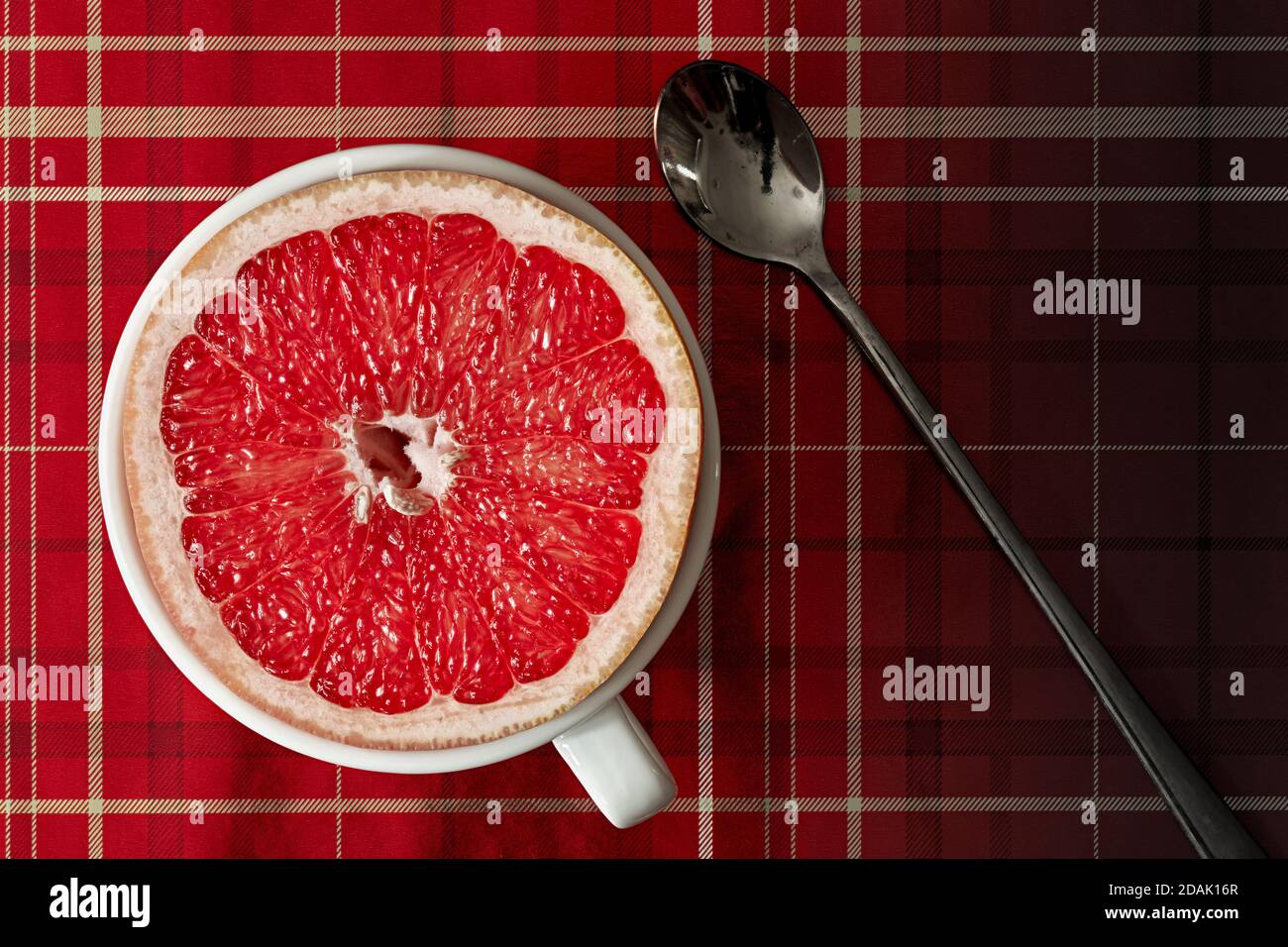 Red grapefruit cut Stock Photo