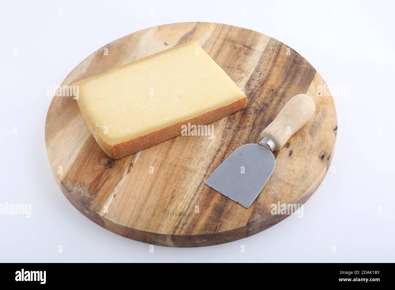 swiss gruyere cow cheese as delicacy gourmet food Stock Photo